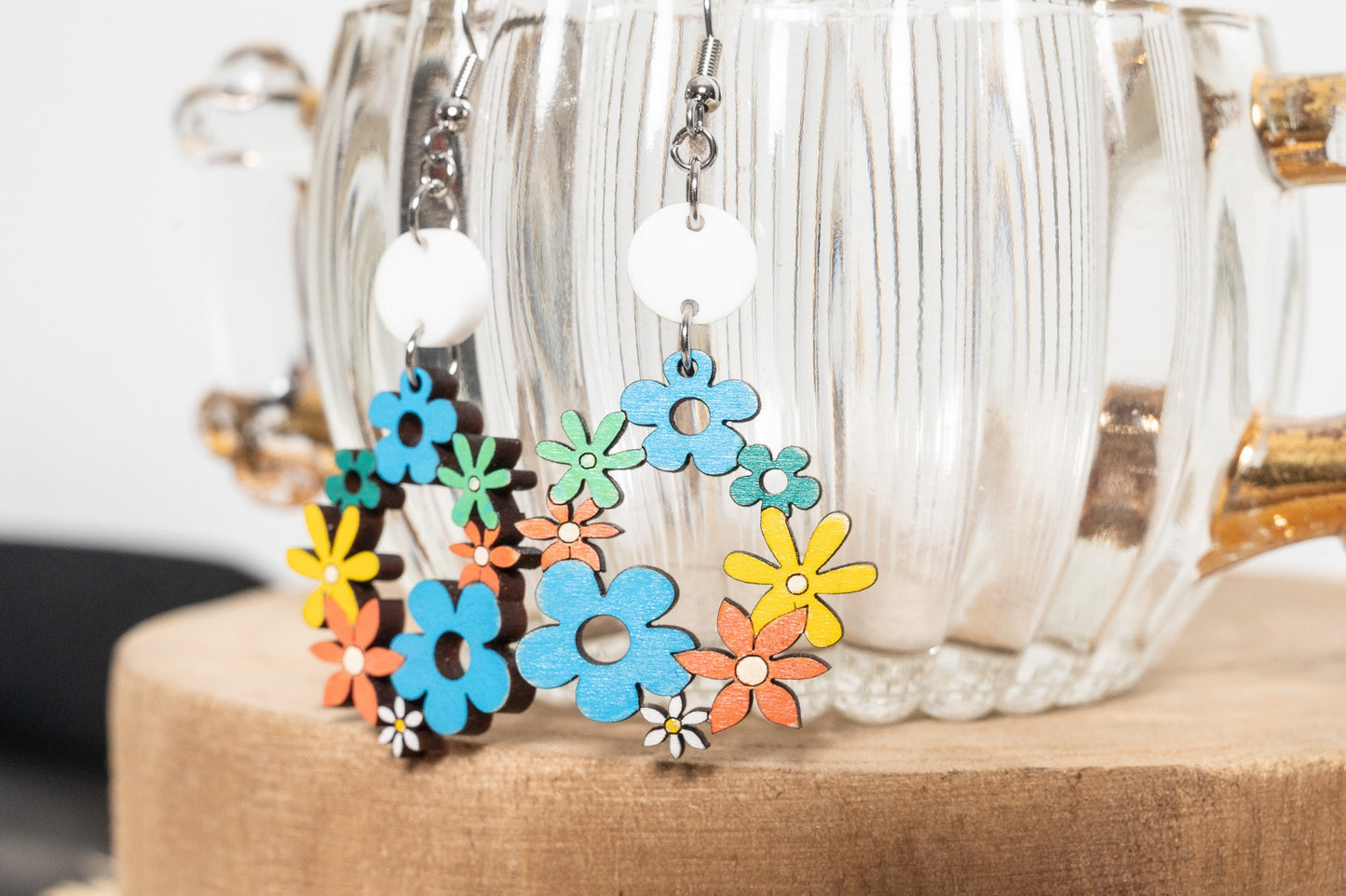 Groovy Flower Earrings-Hippie Earrings