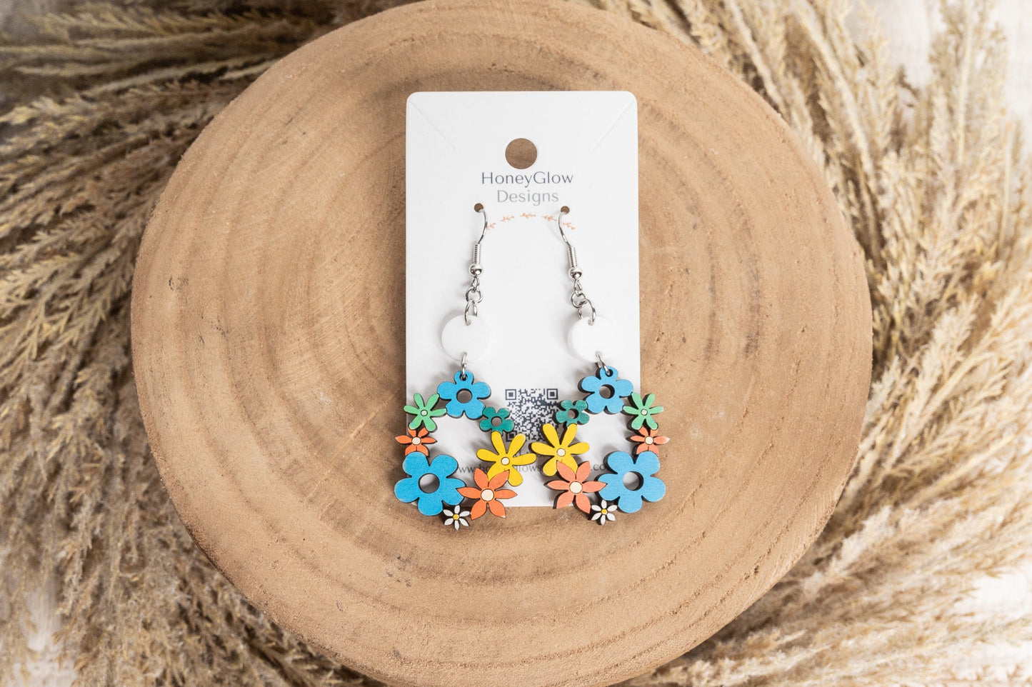Groovy Flower Earrings-Hippie Earrings