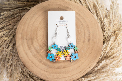 Groovy Flower Earrings-Hippie Earrings