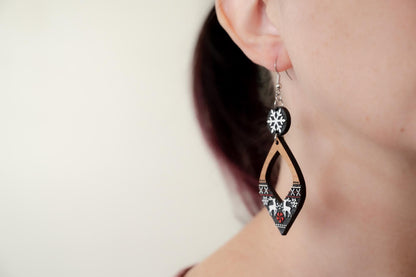 Christmas Reindeer Earrings - Fun Christmas Earrings - Holiday Winter Earrings