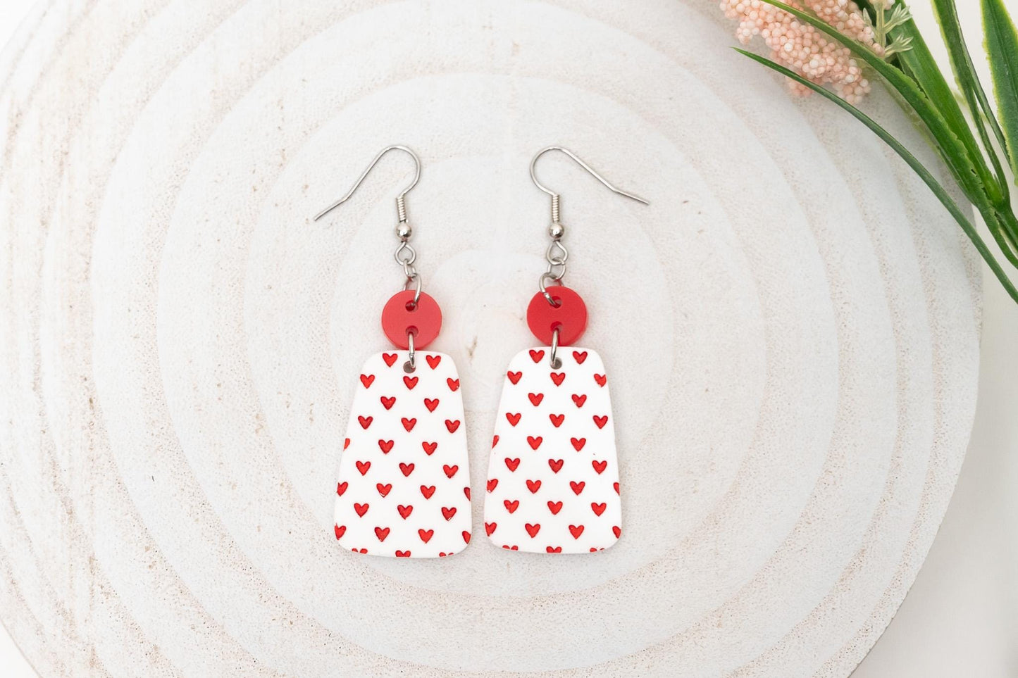 Heart Pattern Earrings-Valentine's Day Earrings
