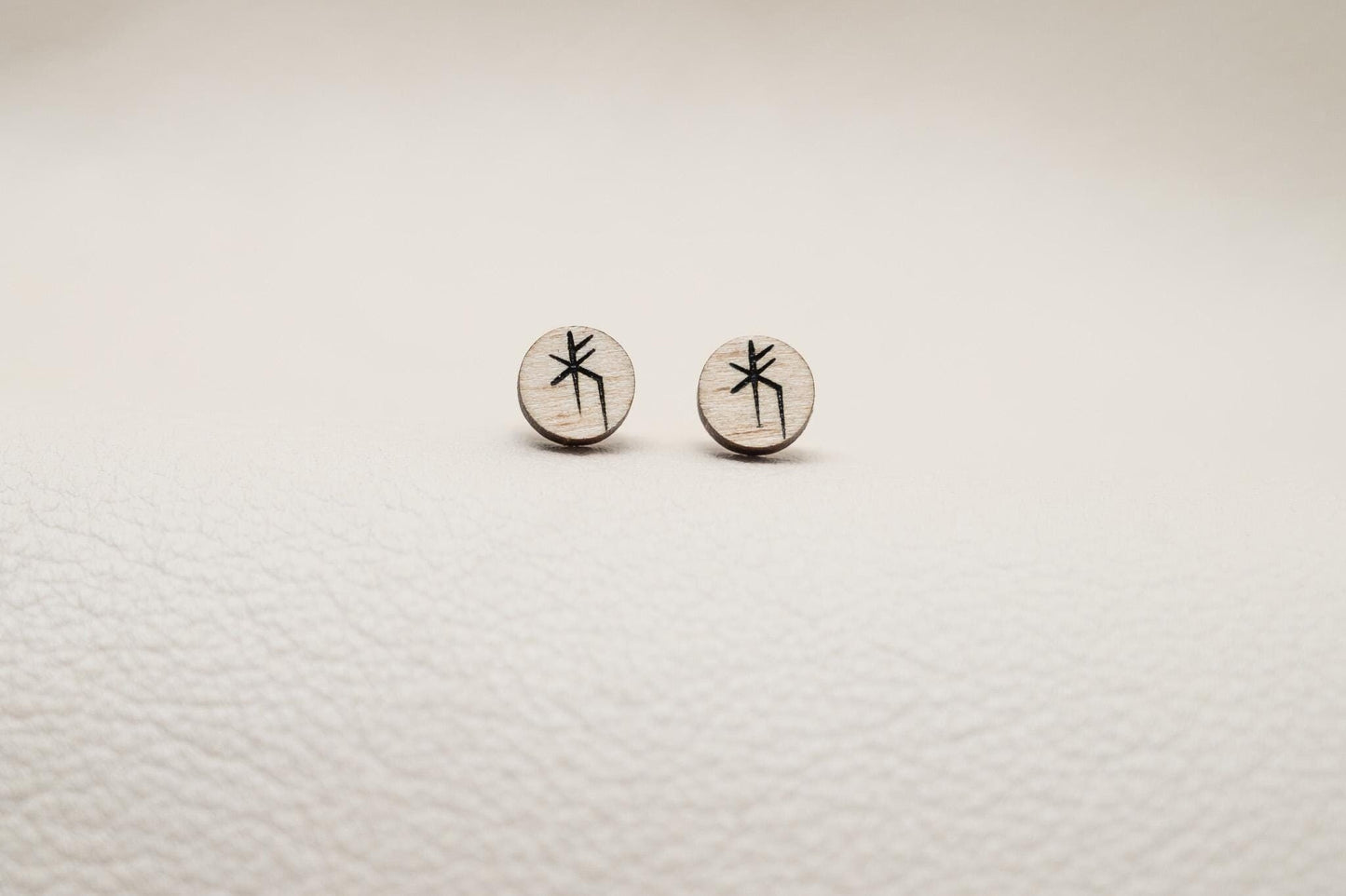 Mens Earrings Viking Runes Earrings for Men Unique Stud Earrings Fathers Day Gifts for Boyfriend