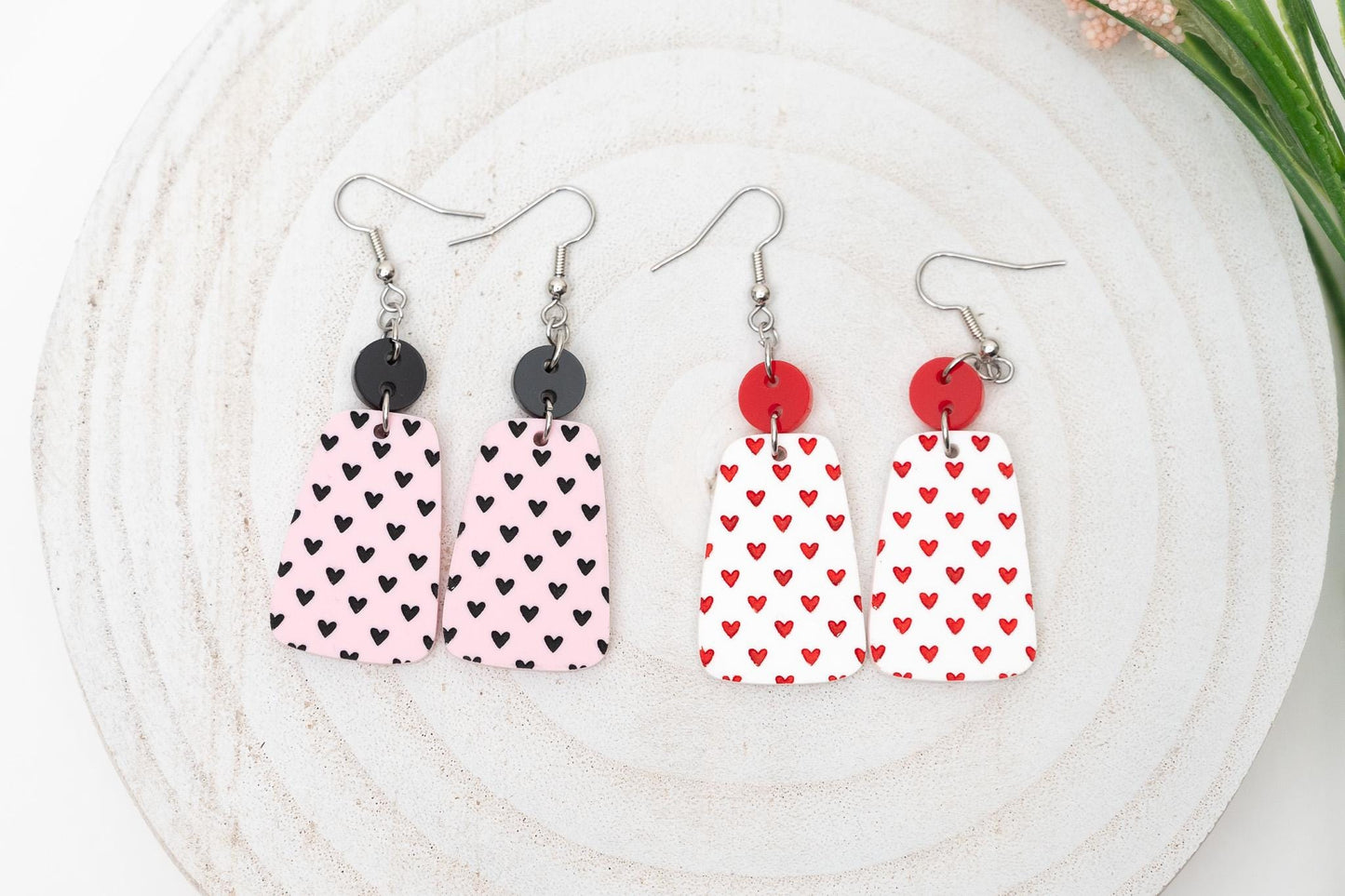 Heart Pattern Earrings-Valentine's Day Earrings