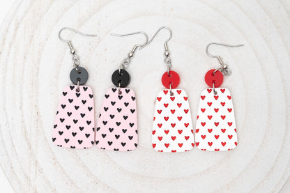 Heart Pattern Earrings-Valentine's Day Earrings