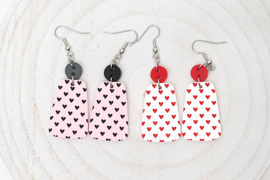 Heart Pattern Earrings-Valentine's Day Earrings
