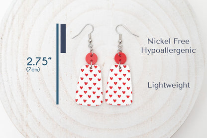 Heart Pattern Earrings-Valentine's Day Earrings