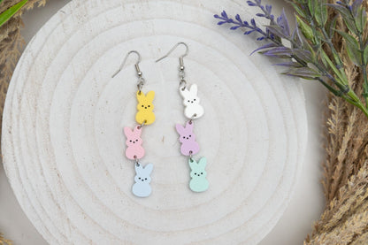 Pastel Easter Peep Earrings-Easter Earrings-Womens Easter Earrings