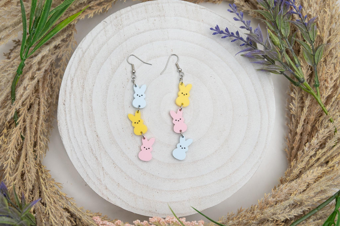 Pastel Easter Peep Earrings-Easter Earrings-Womens Easter Earrings