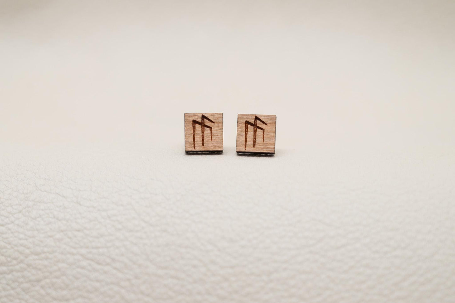 Mens Earrings Viking Runes Earrings for Men Unique Stud Earrings Fathers Day Gifts for Boyfriend