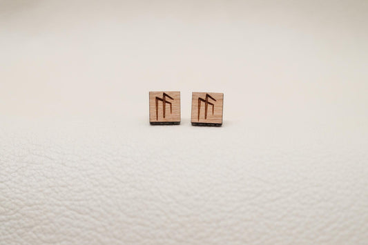 Mens Earrings Viking Runes Earrings for Men Unique Stud Earrings Fathers Day Gifts for Boyfriend