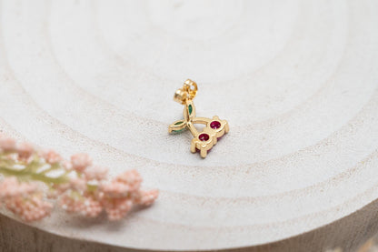 Cute Cherry Stud Earrings