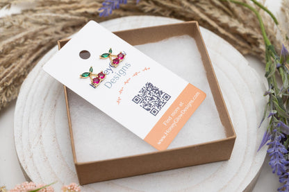 Cute Cherry Stud Earrings