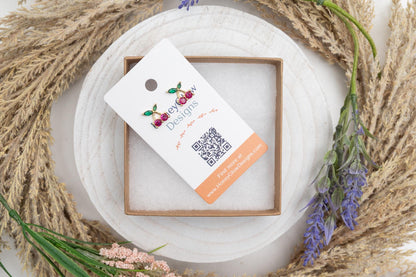 Cute Cherry Stud Earrings