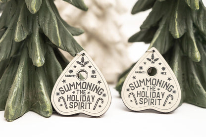 Summoning The Holiday Spirit Earrings-Gothic Holiday Earrings